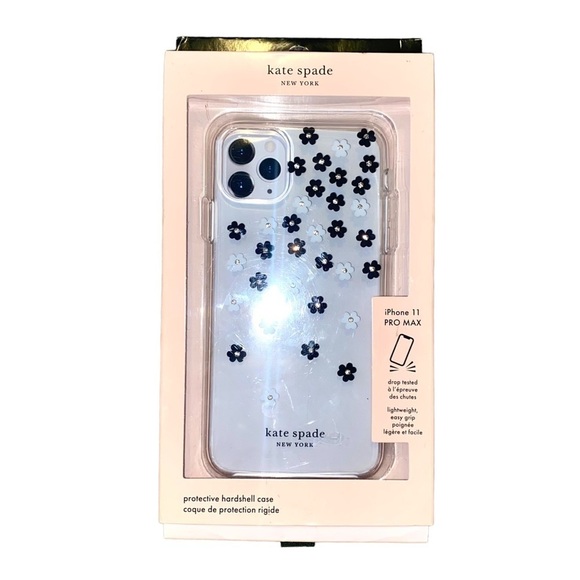 NWT Kate Spade New York Scattered Flowers iPhone 11 Pro Max Clear Floral Case - Picture 5 of 9
